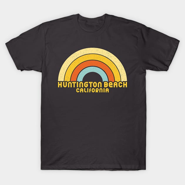 Retro Huntington Beach California T-Shirt by dk08